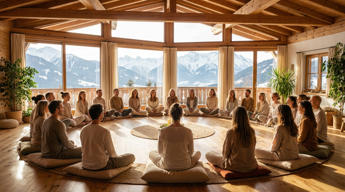 Retreat in den Alpen